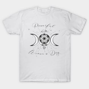 Symbols of Feminine Power (Infinite Love, Moons, Light, Life) T-Shirt